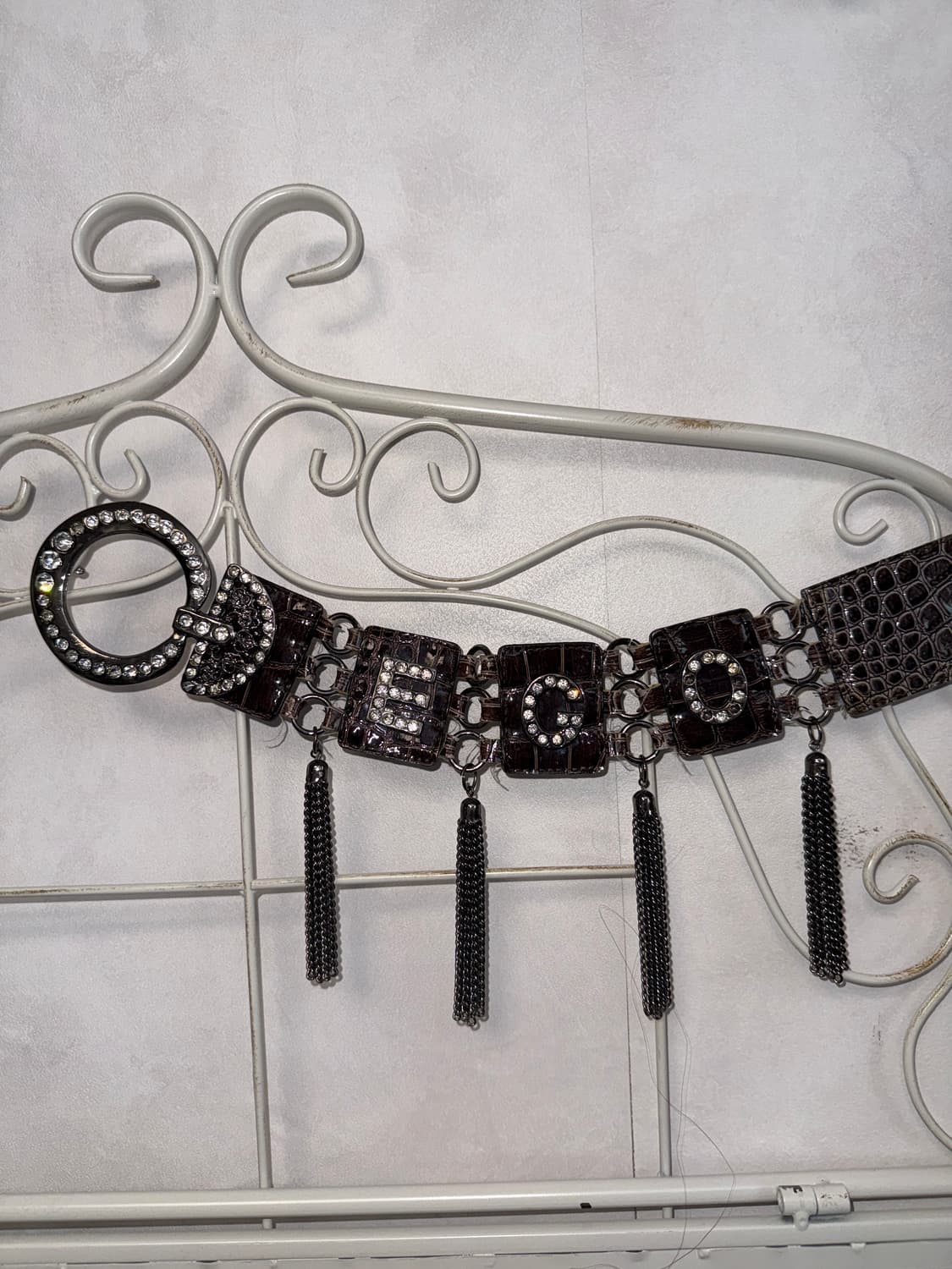 Egoist brown cubic tassel buckle belt 상품이미지2