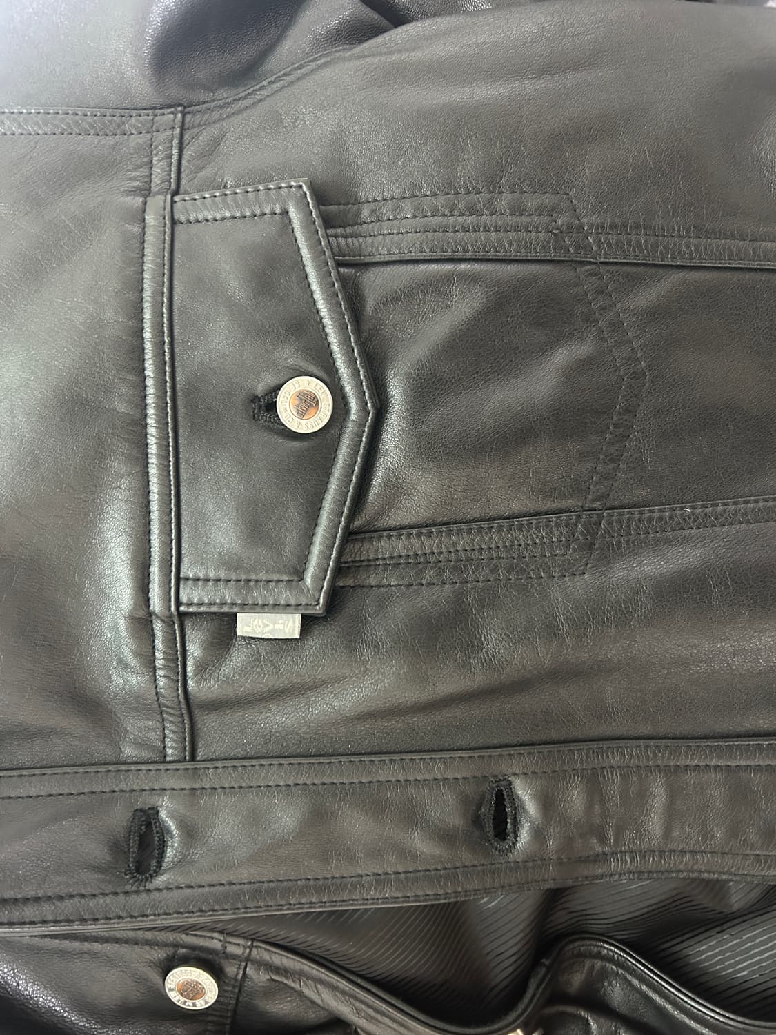 90s 리바이스 레더 트러커 상품이미지3