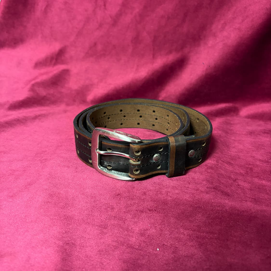 Marco 더블 펀치드 레더 벨트 상품이미지2