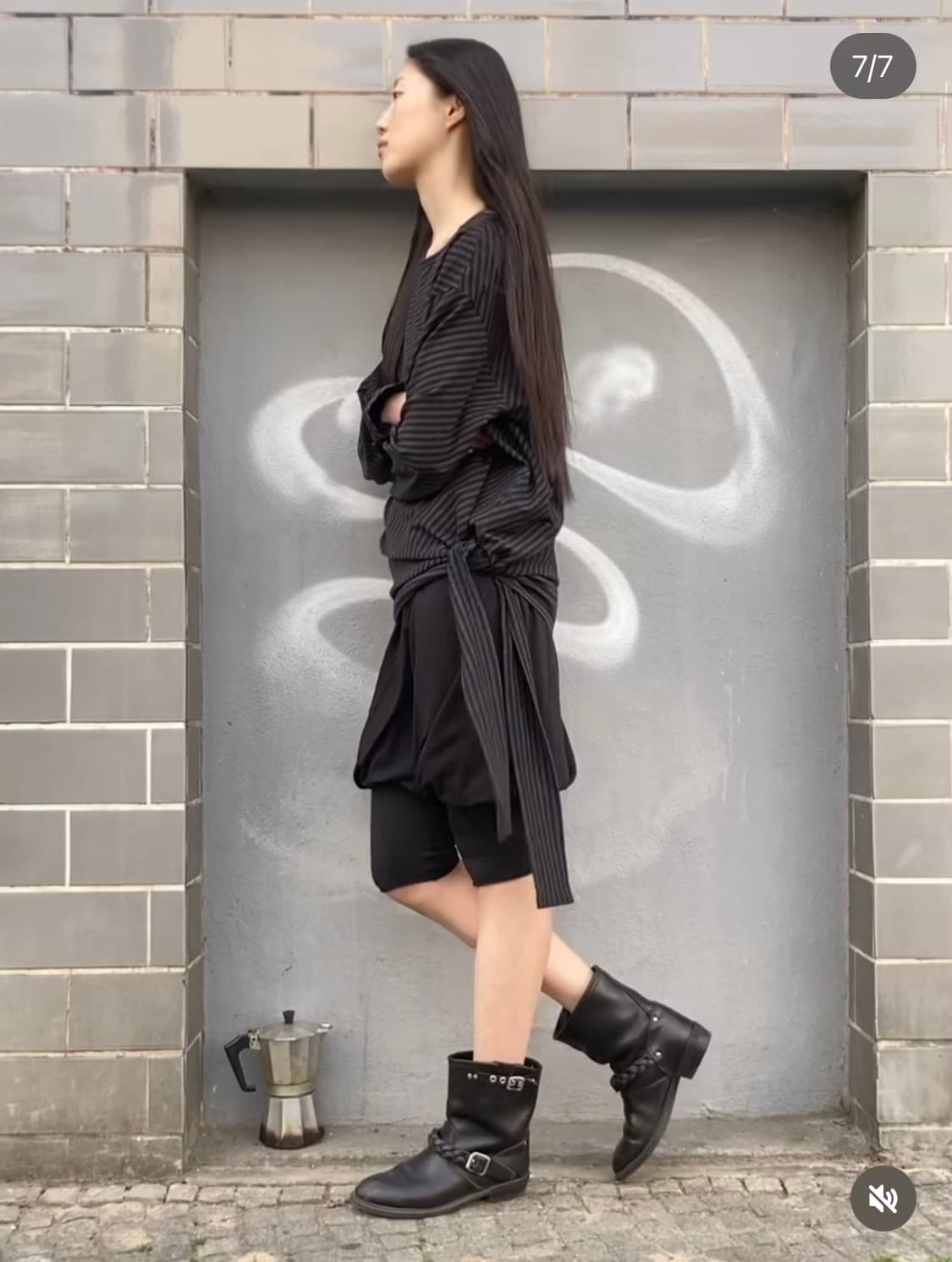 낫띵에브리띵 스트라이프 디테일 탑 상품이미지3