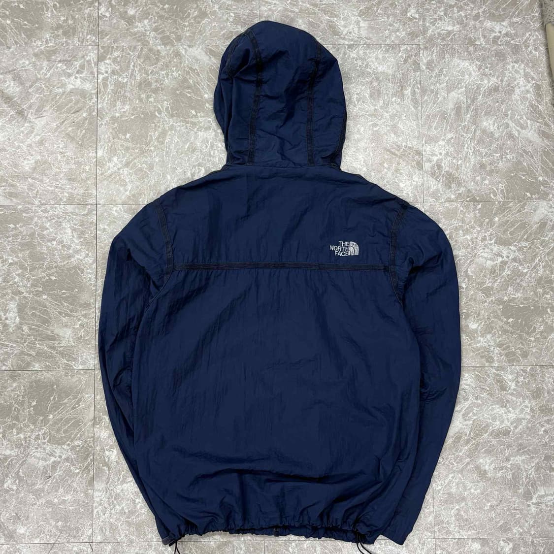 노스페이스 네이비 준신형 윈드브레이커 자켓 바람막이 희귀져지(100) 상품이미지3