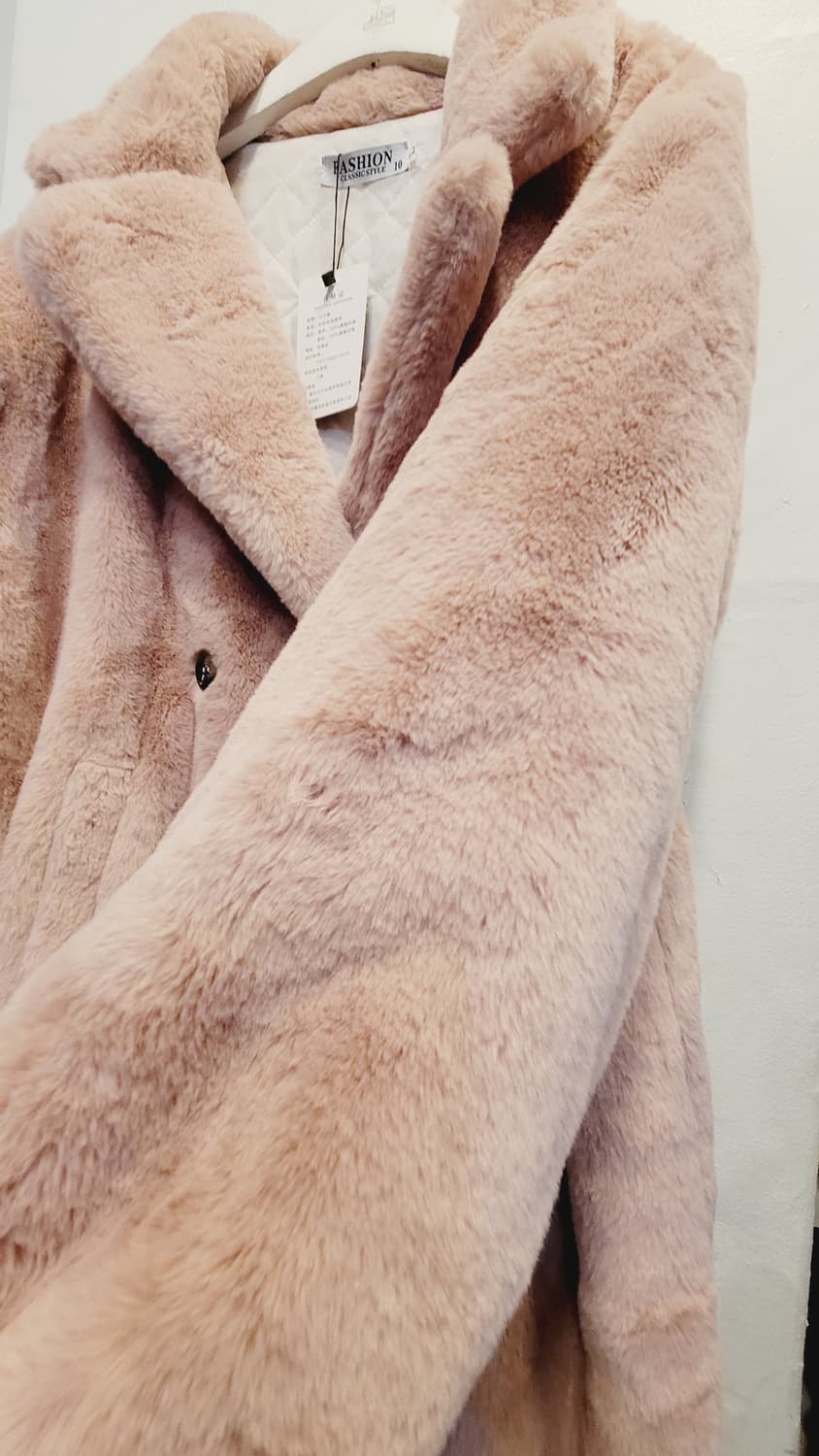 에코 밍크퍼 롱코트 상품이미지4