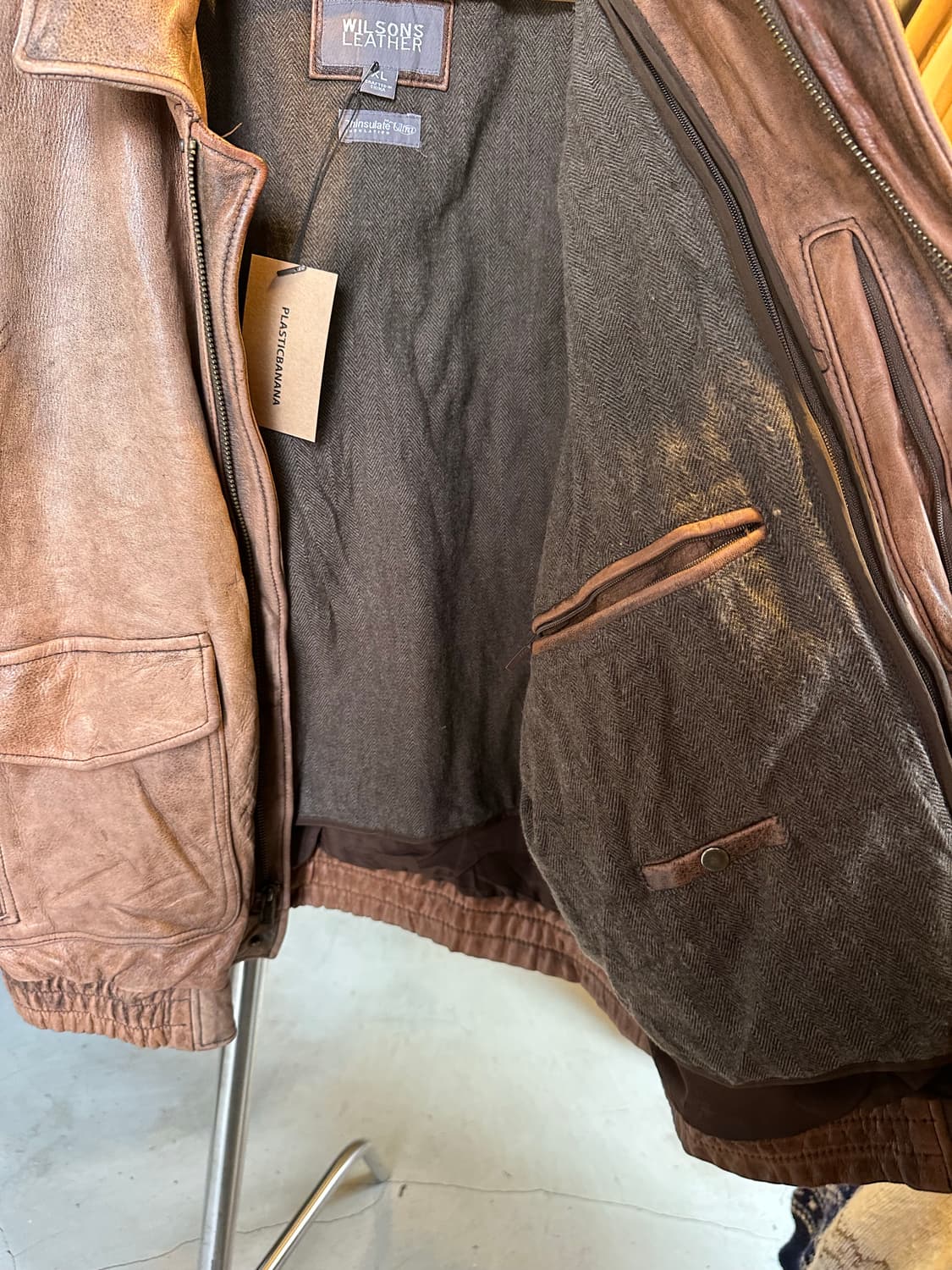 Wilsons Leather 헤비 리얼 레거 A-2 플라이트자켓 상품이미지7