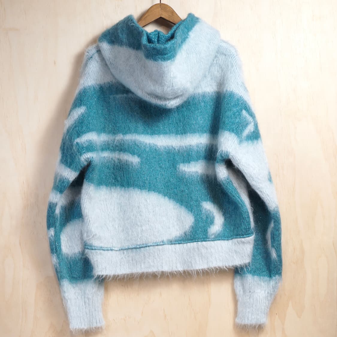 Bonsai 자카드 웨이브 니트 후드 상품이미지5