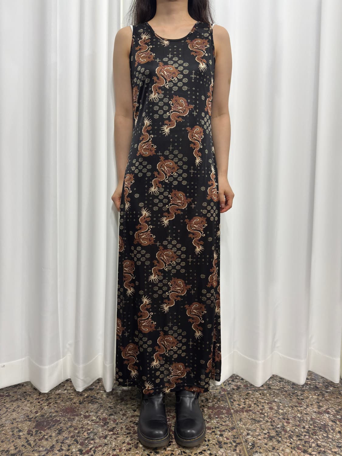 oriental dragon sleeveless dress 상품이미지1