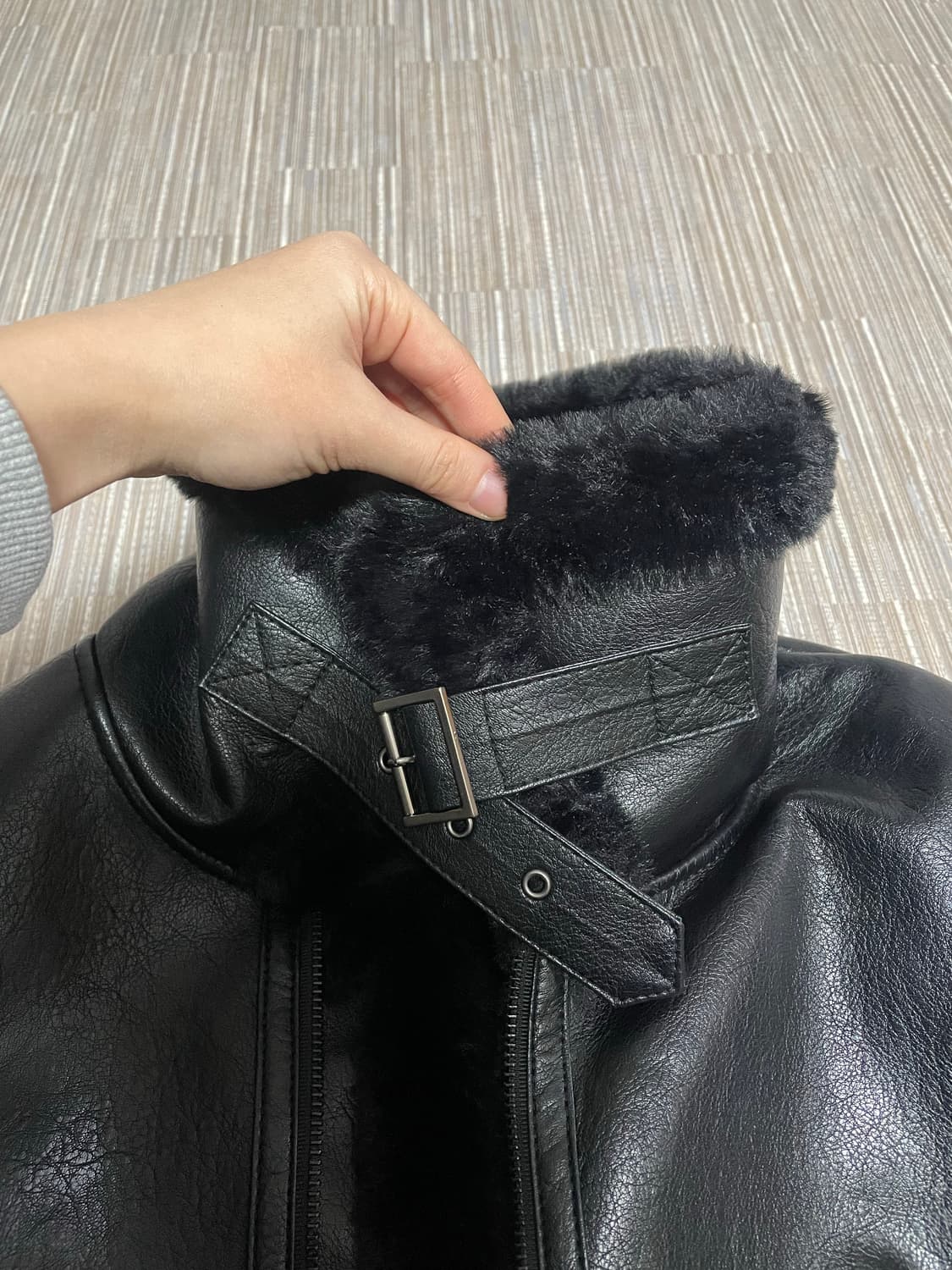 새거급처)보헤미안서울 하이넥 무스탕 미스치프 쓰리타임즈 코이세이오 마뗑킴 상품이미지5