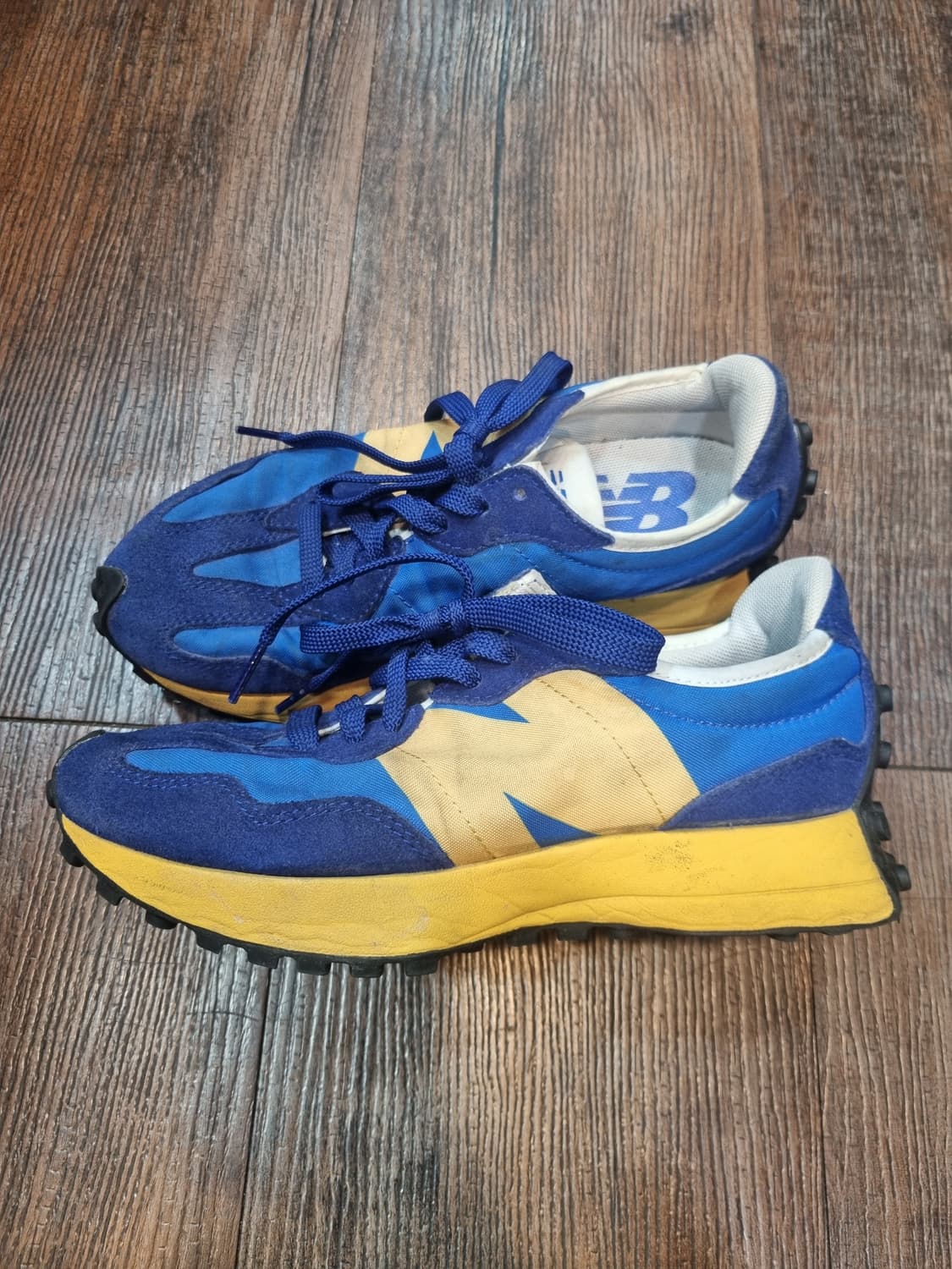 뉴발란스 327 블루/옐로우 225mm 운동화 상품이미지2