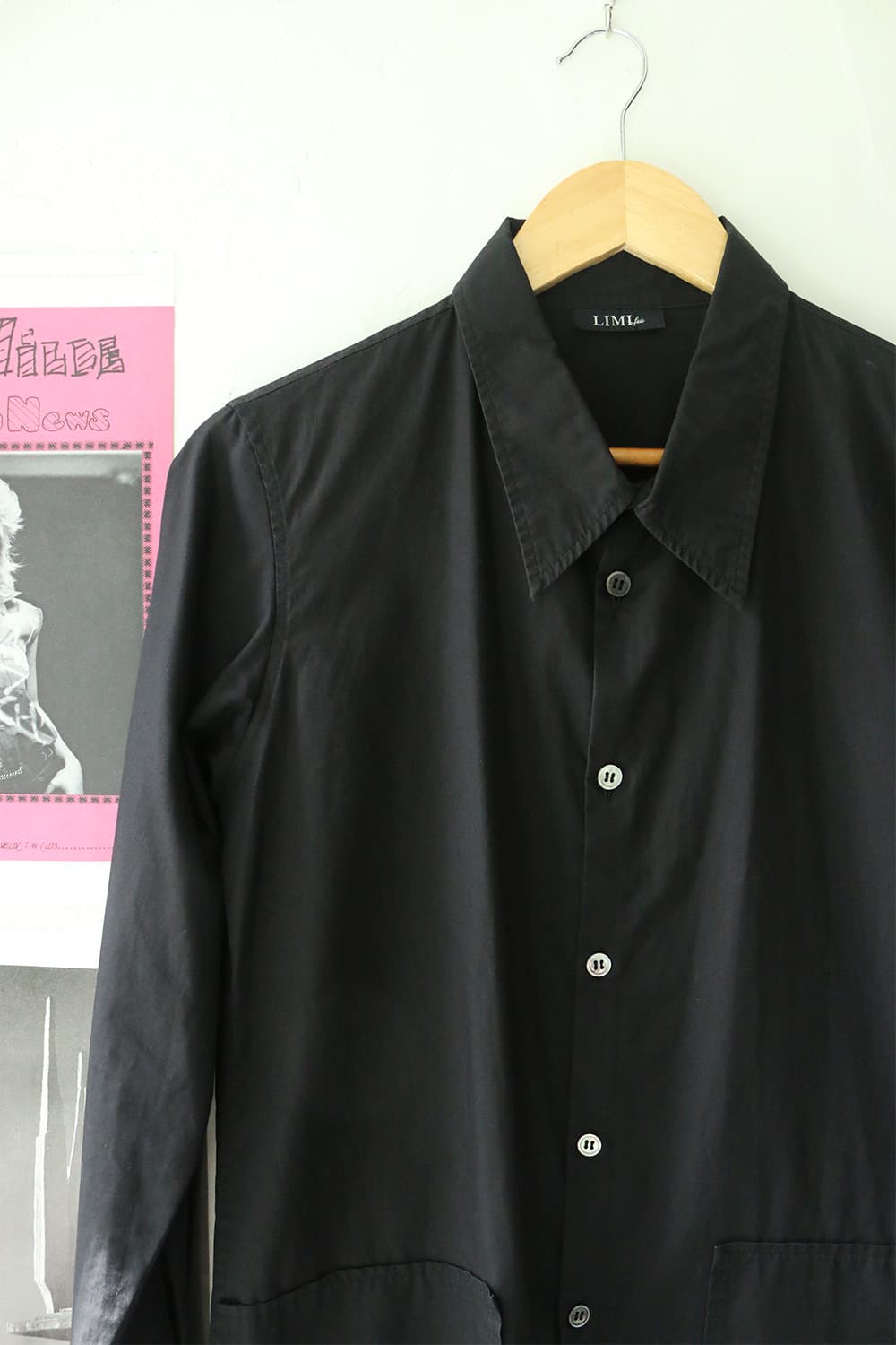 요지야마모토 리미 푸 코튼 블랙 셔츠 상품이미지5