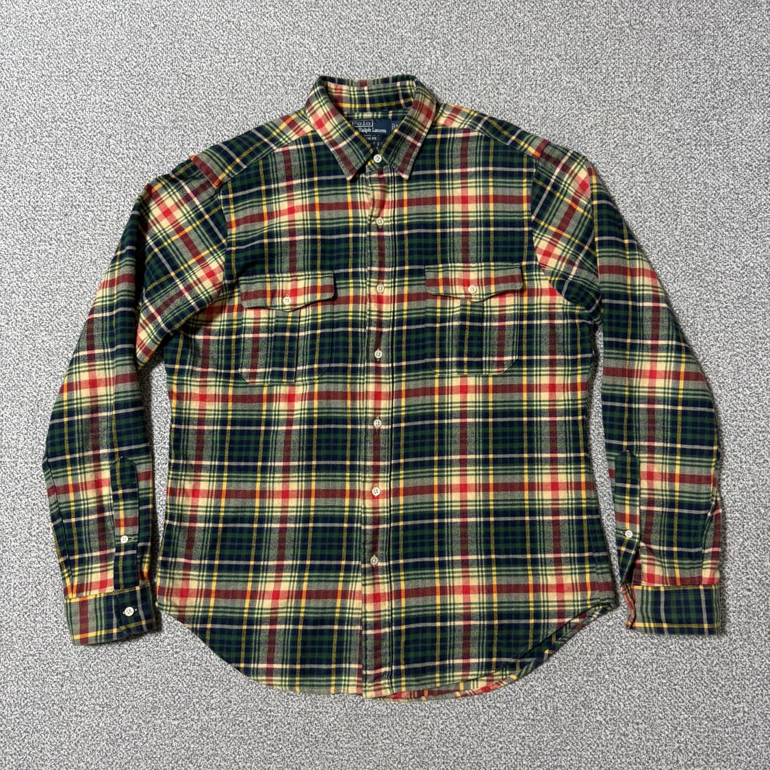폴로 랄프로렌 체크 셔츠 남성용 M 상품이미지1