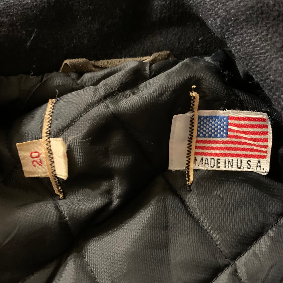 쇼트 빈티지 블랙 피코트 L 상품이미지4