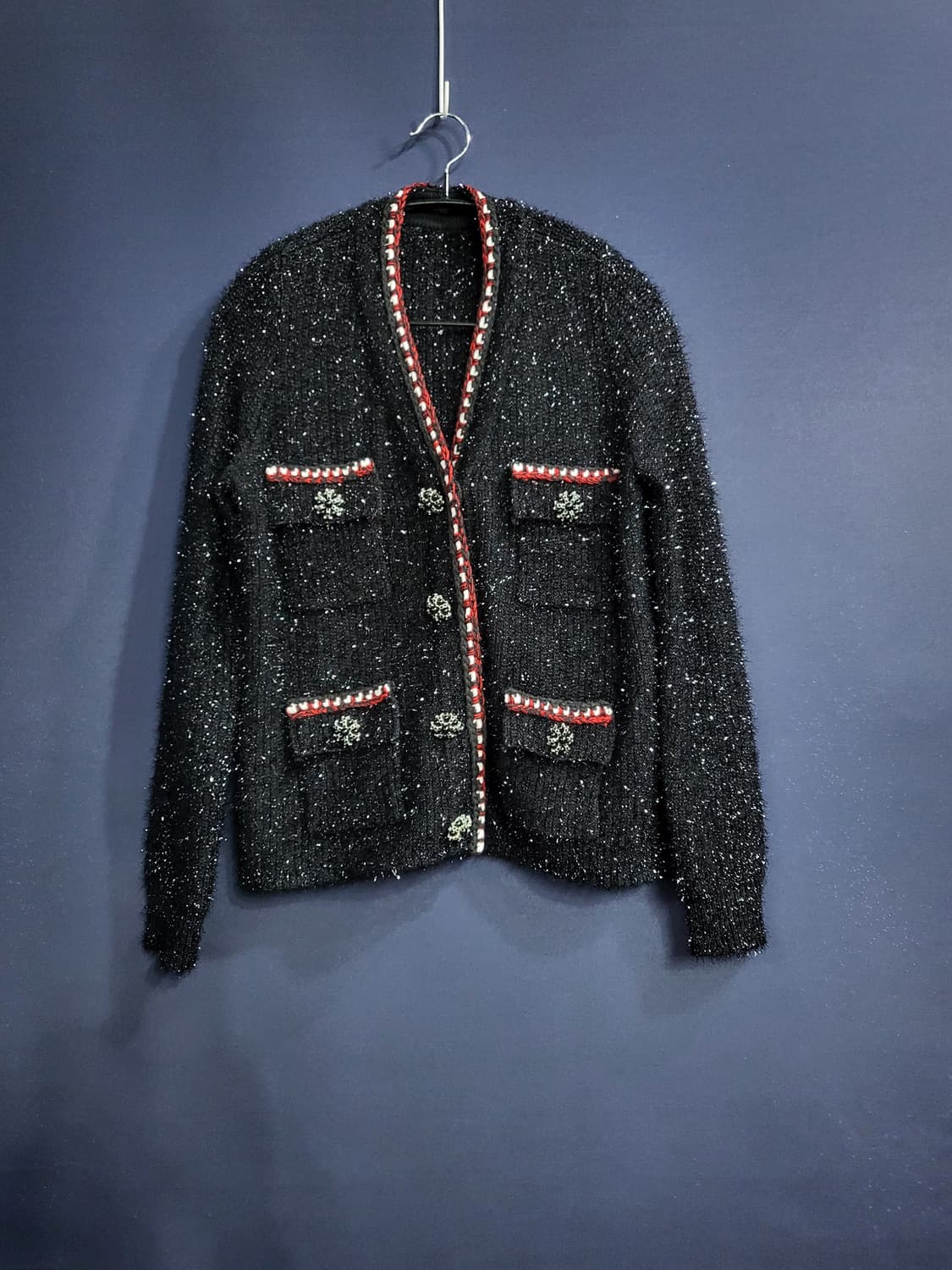 트위드 블랙펄자켓 상품이미지1