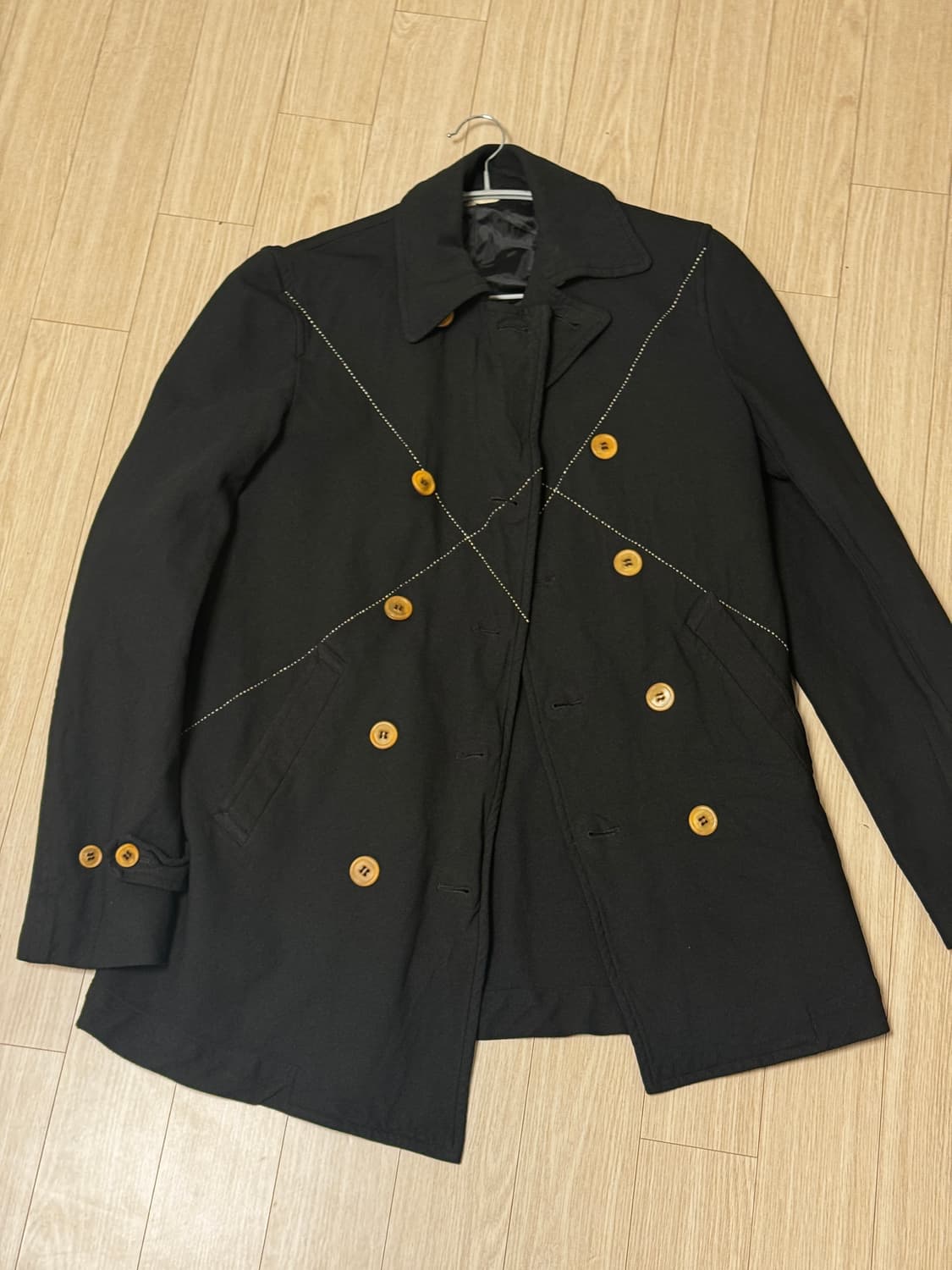 꼼데가르송 옴므플러스 에버그린 스티치 피코트 상품이미지5