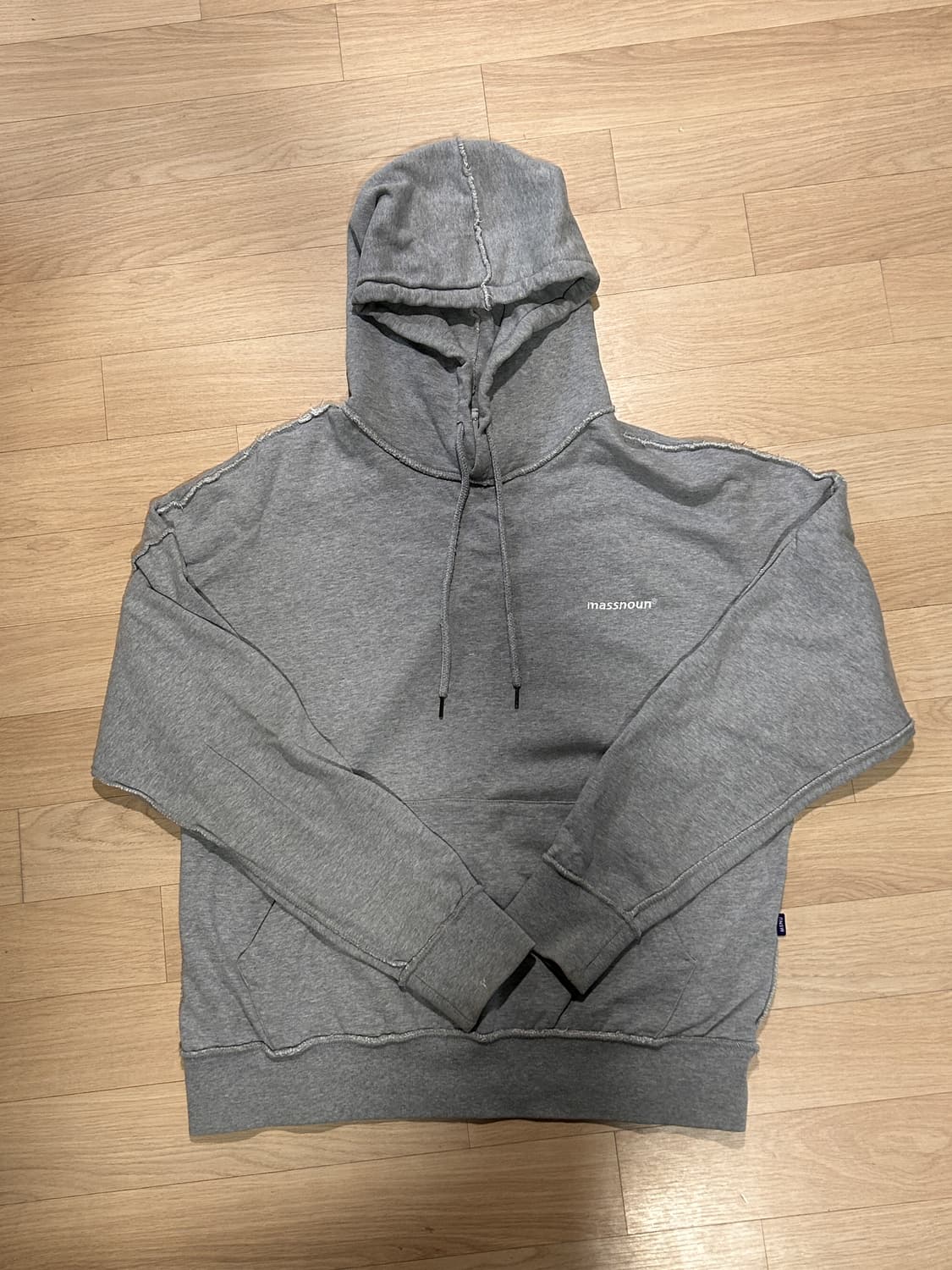 메스노운 회색 후드티 상품이미지1