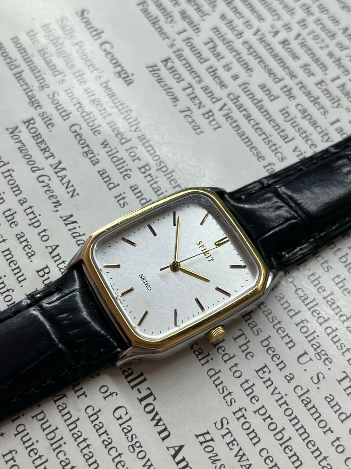 Vintage Seiko Quartz Spirit Tank Watch 상품이미지2