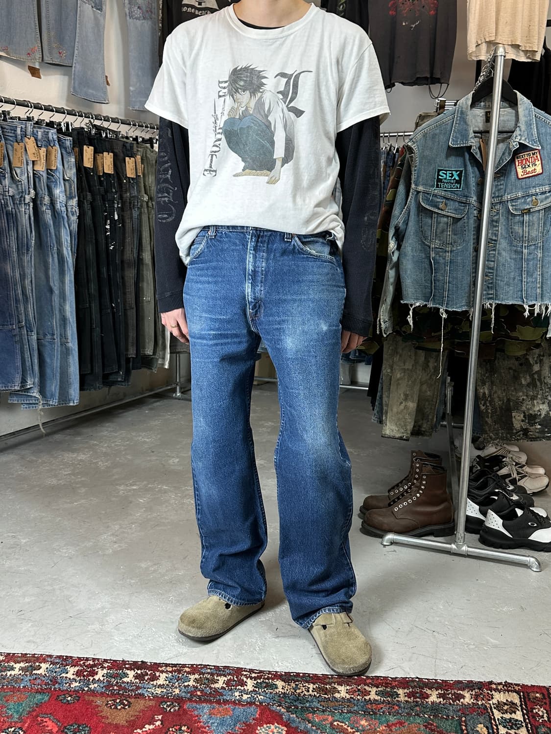 90's USA Made 빈티지 리바이스 517 오렌지탭 부츠컷 상품이미지2