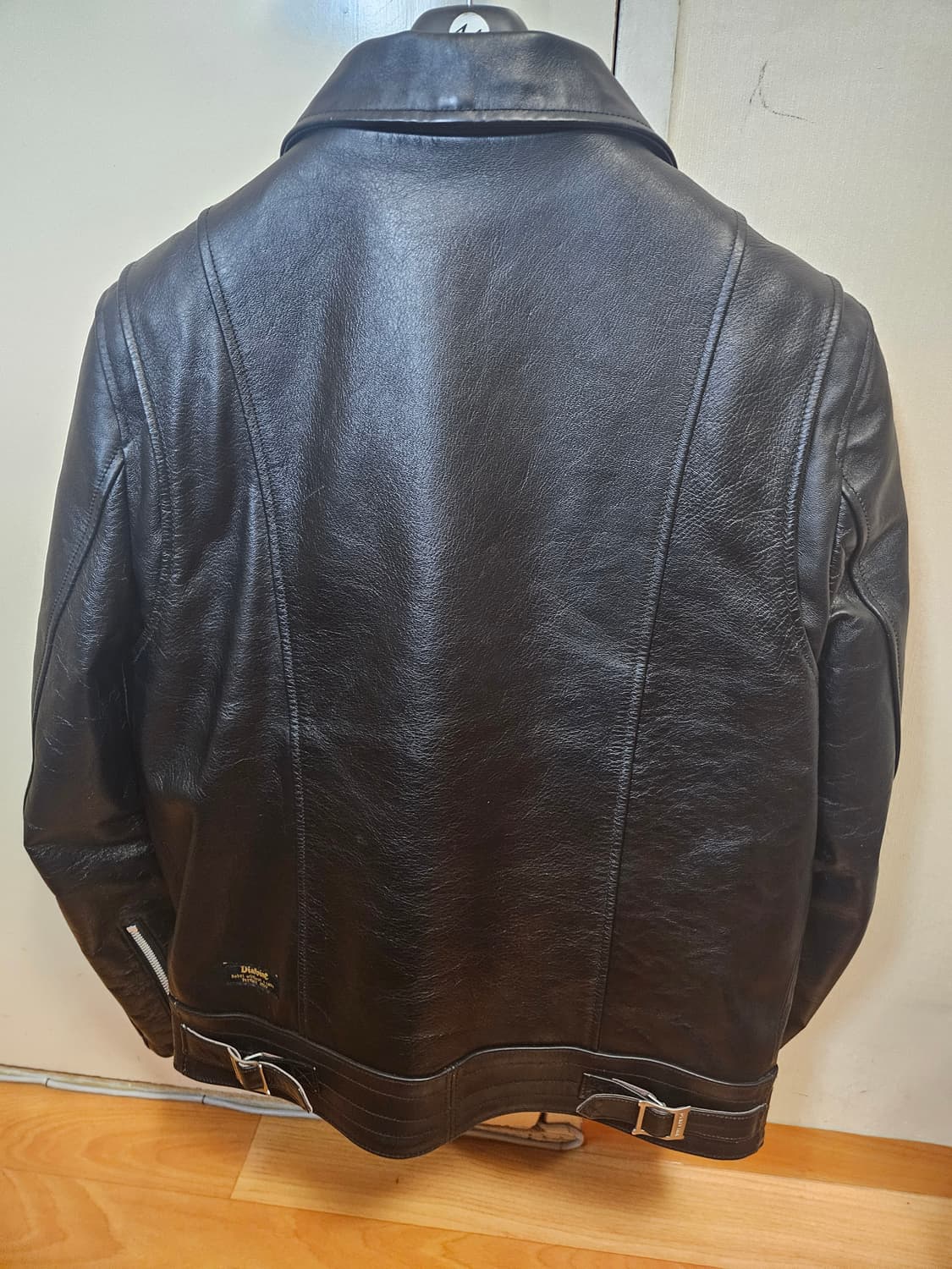 95 M) 디아프바인 로저 홀스하이드 말가죽 레더자켓 상품이미지2