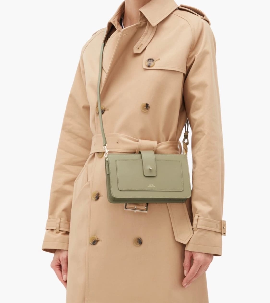 a.p.c 아페쎄 알반 미니 크로스백  블랙 상품이미지4