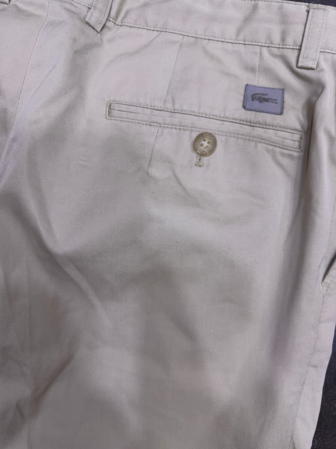 라코스테 클래식핏 투턱 치노팬츠 베이지 면바지 L 상품이미지7