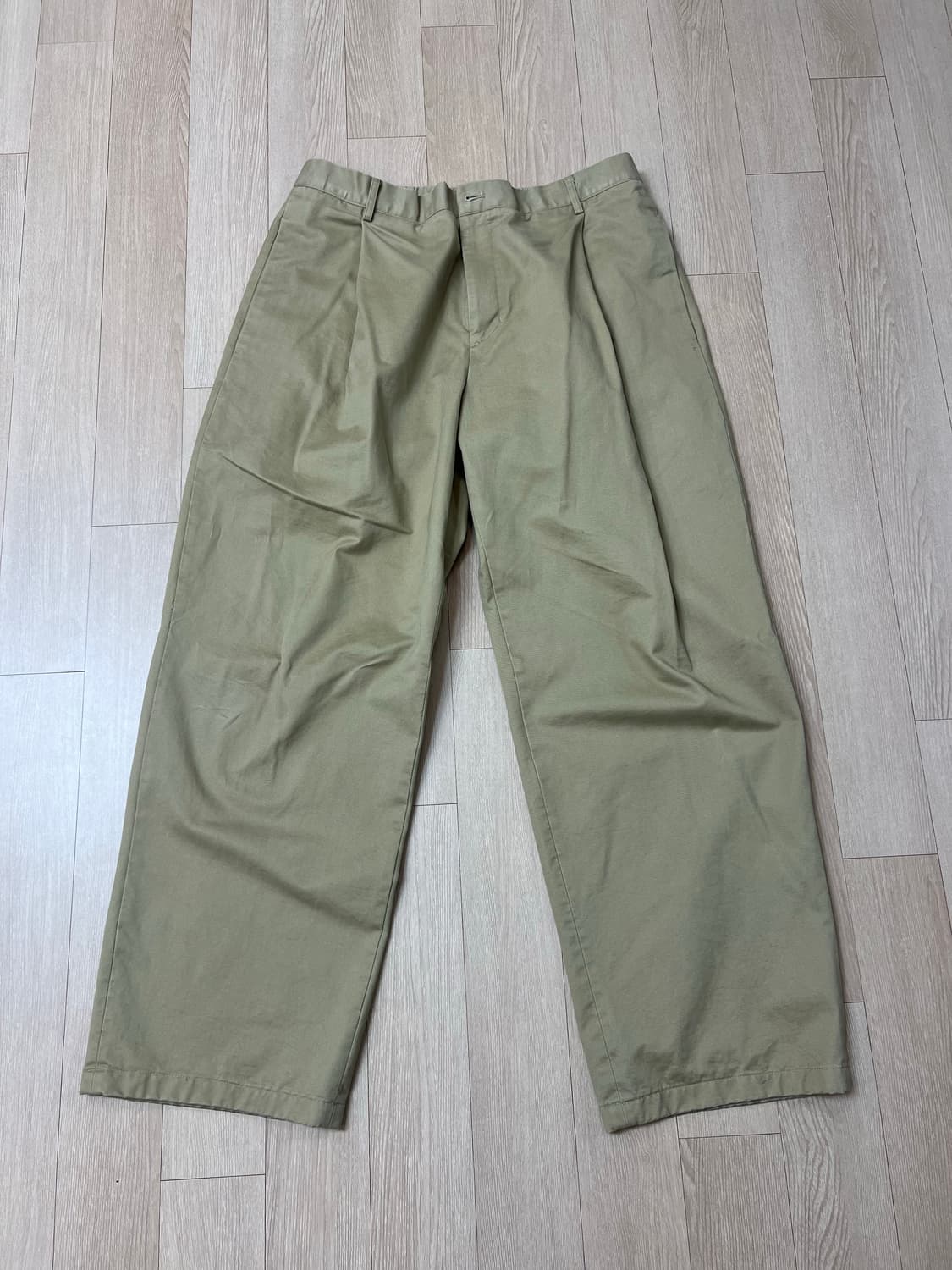 비얼디드키드 베이지 코튼팬츠 L 상품이미지1