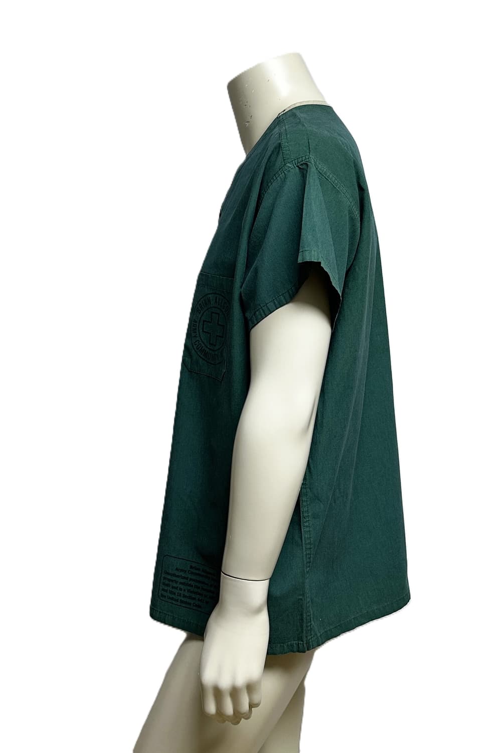 미국 미군 수술복 간호사 군의관 브이넥 반팔 티셔츠 (XL) 상품이미지2