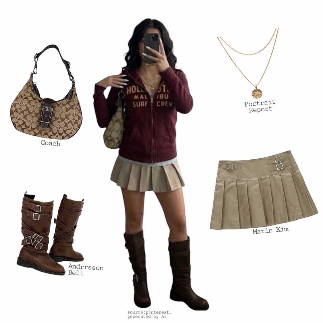 10s 홀리스터 버건디 풀집업 후디 상품이미지2