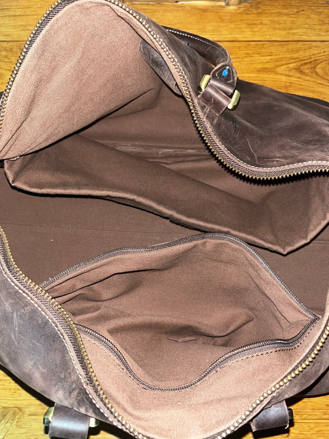 가죽 레더 보스턴백 크로스백 브라운 상품이미지5