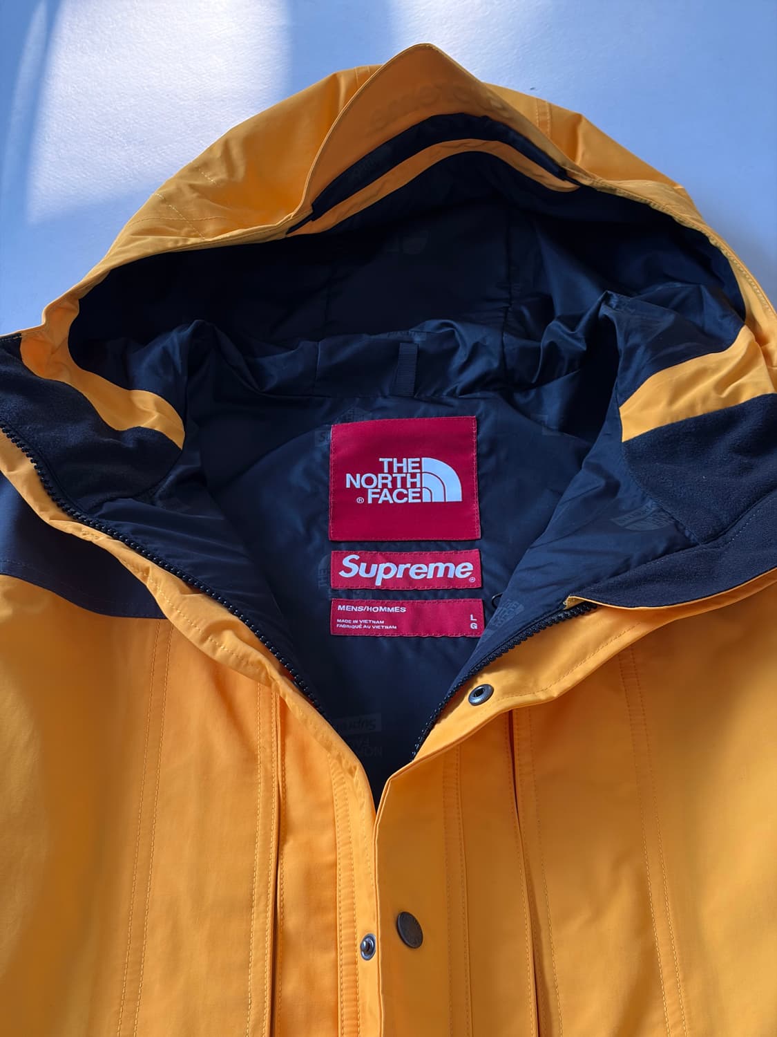 슈프림 x 노스페이스 RTG 노랑 L 팔아요 상품이미지2