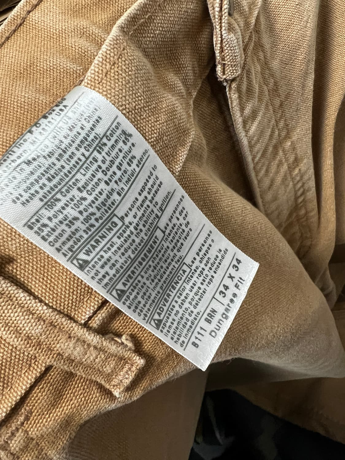 칼하트 체크 라이닝 카펜터 팬츠 상품이미지7