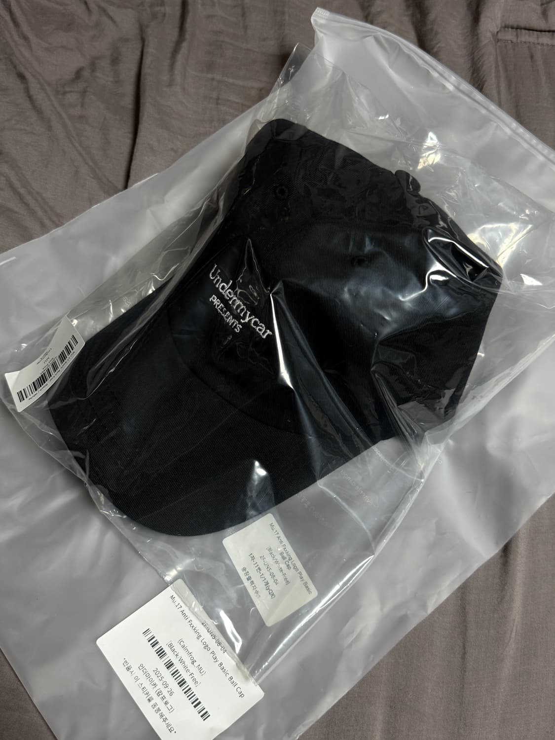 언더마이카 Mu.17 안티 Fxxking 로고 볼캡 블랙 상품이미지8