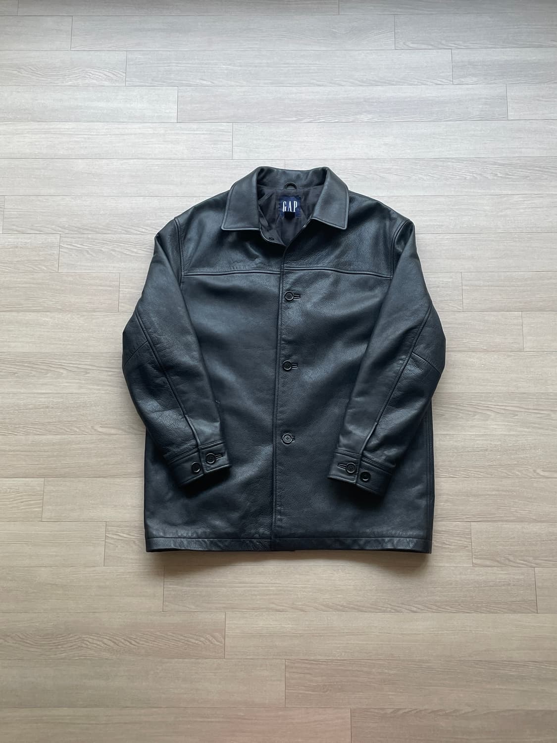 90s 올드갭 레더 카코트 gap carcoat 상품이미지1