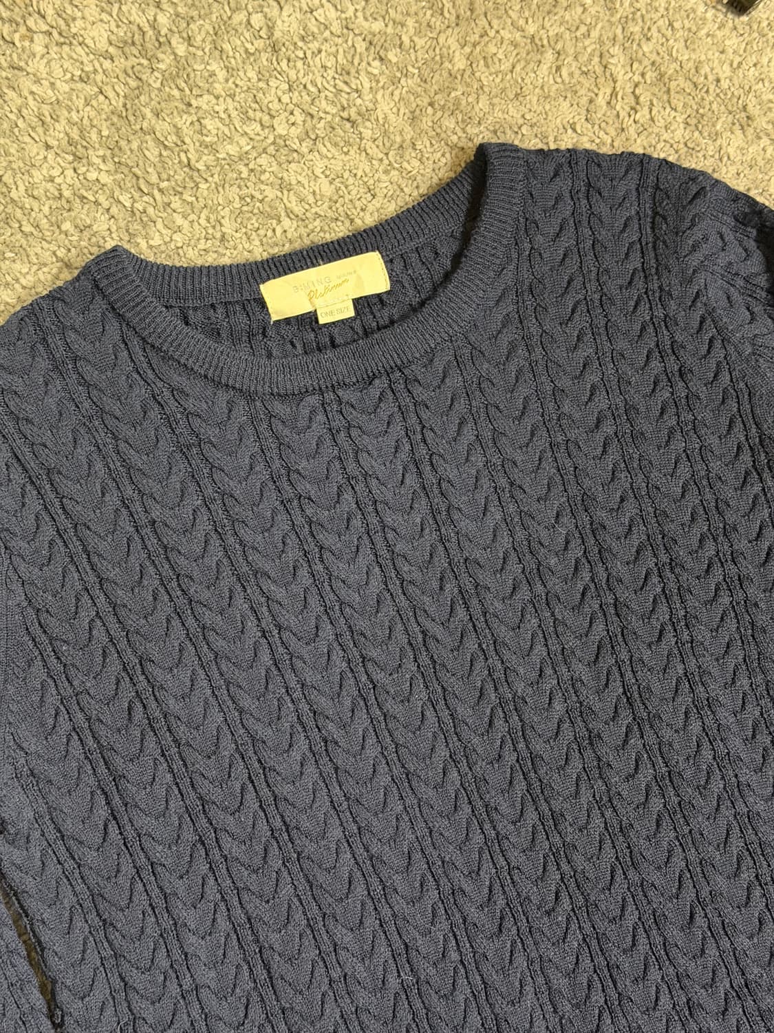 B:ming by Beams 울 케이블 니트 상품이미지2