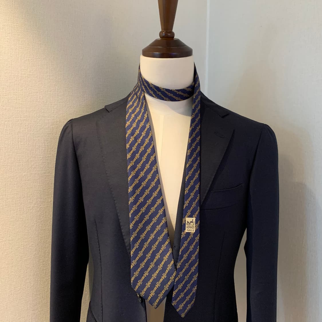 에르메스(HERMES) 명품 100실크 프랑스 빈티지넥타이 A등급 상품이미지1
