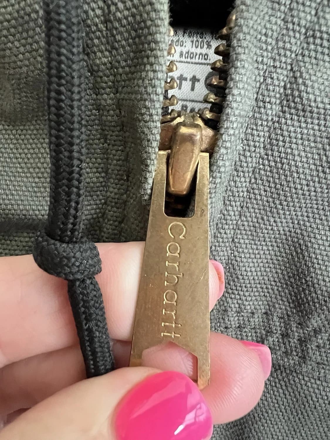 칼하트 J318 후드집업 자켓 모스 그린 상품이미지5