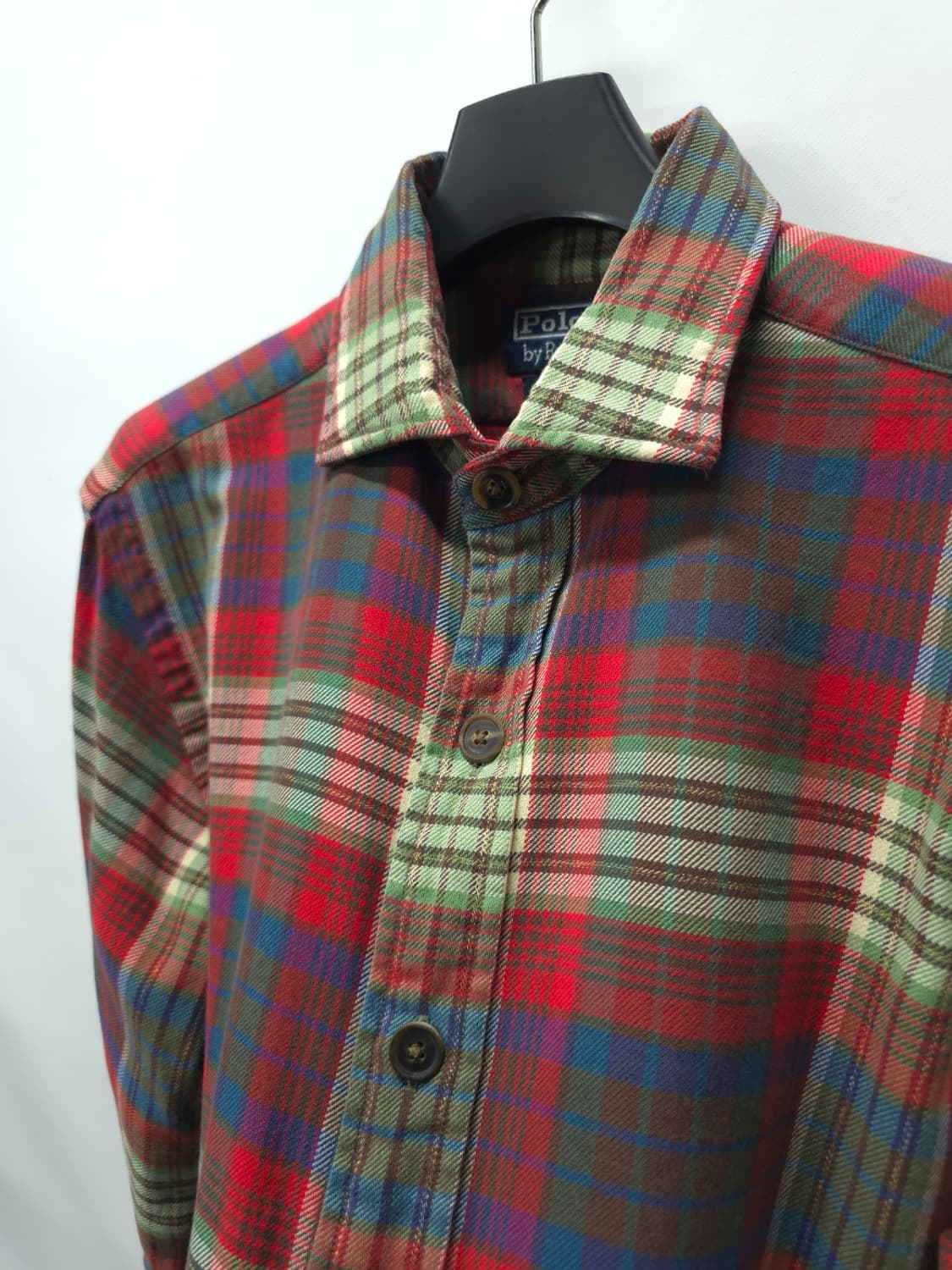 폴로 랄프로렌 에스테이트 클래식핏 체크 플란넬 셔츠(~66반) 상품이미지10