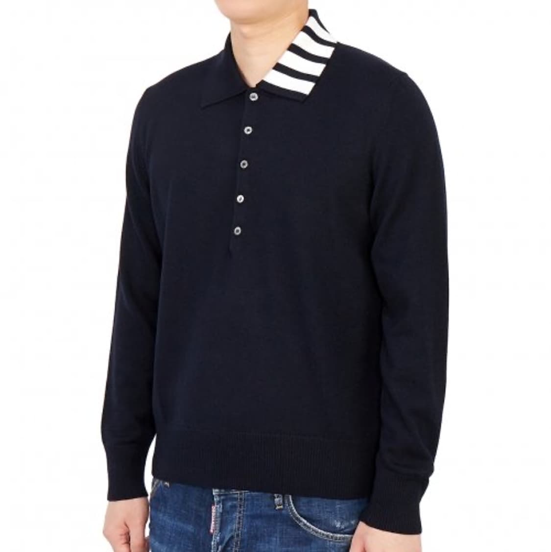 톰브라운 메리노울 카라 포바 폴로 니트 5 상품이미지2