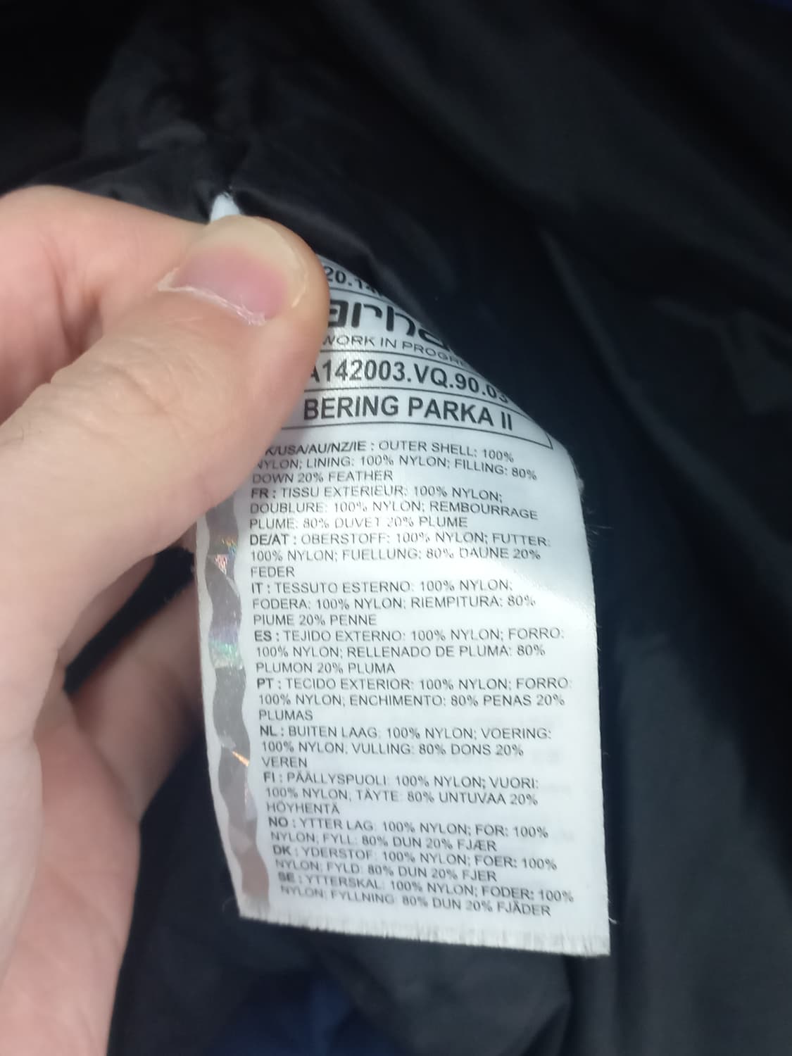 칼하트 베링 파카 II 네이비 s 상품이미지2