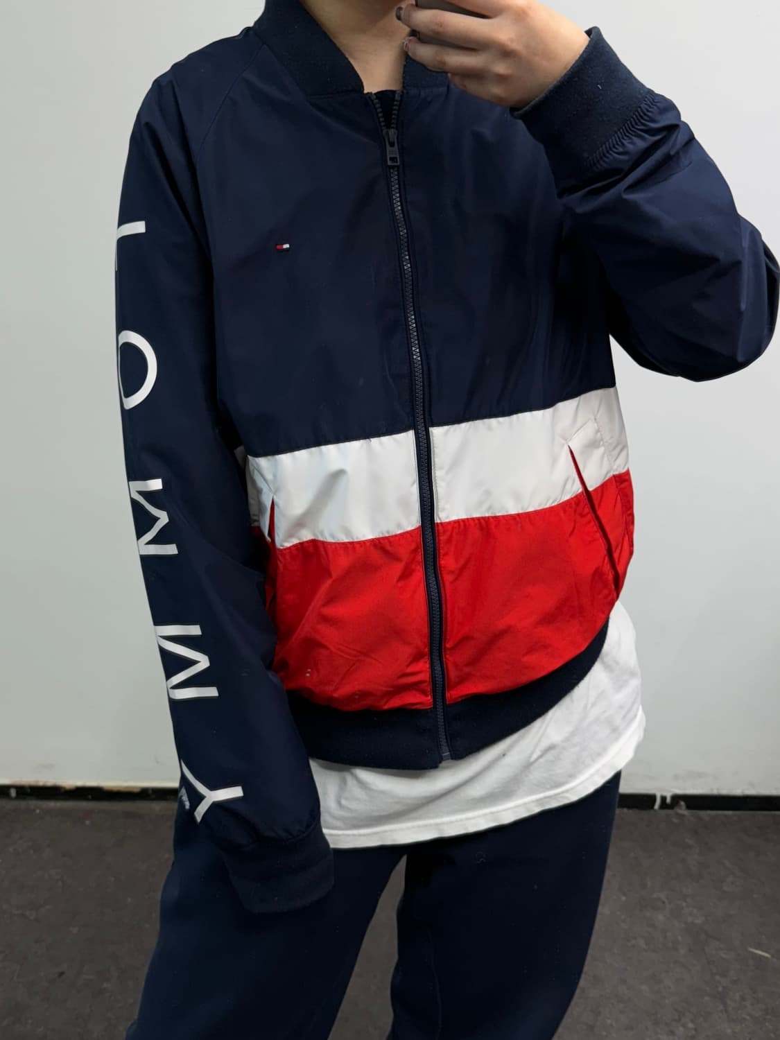 [L] 타미라운드 우븐 블루종 상품이미지5