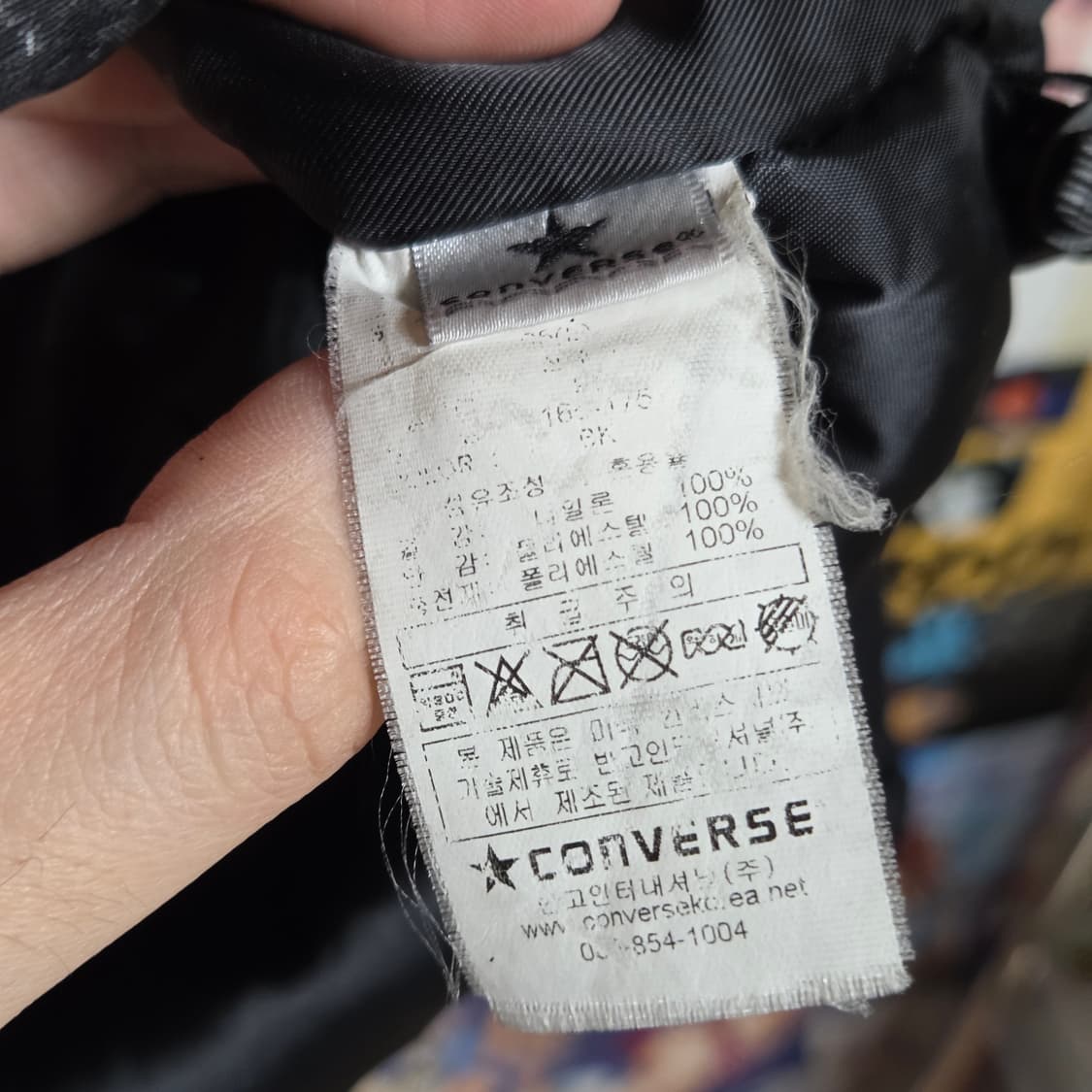 컨버스 올 스타 자수 별 패턴 후드 패딩 점퍼 상품이미지10