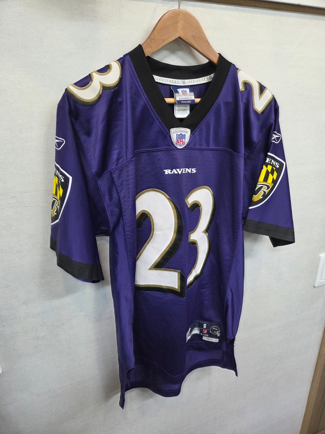 리복 nfl 볼티모어 레이븐스 럭비져지 반팔 s 상품이미지5