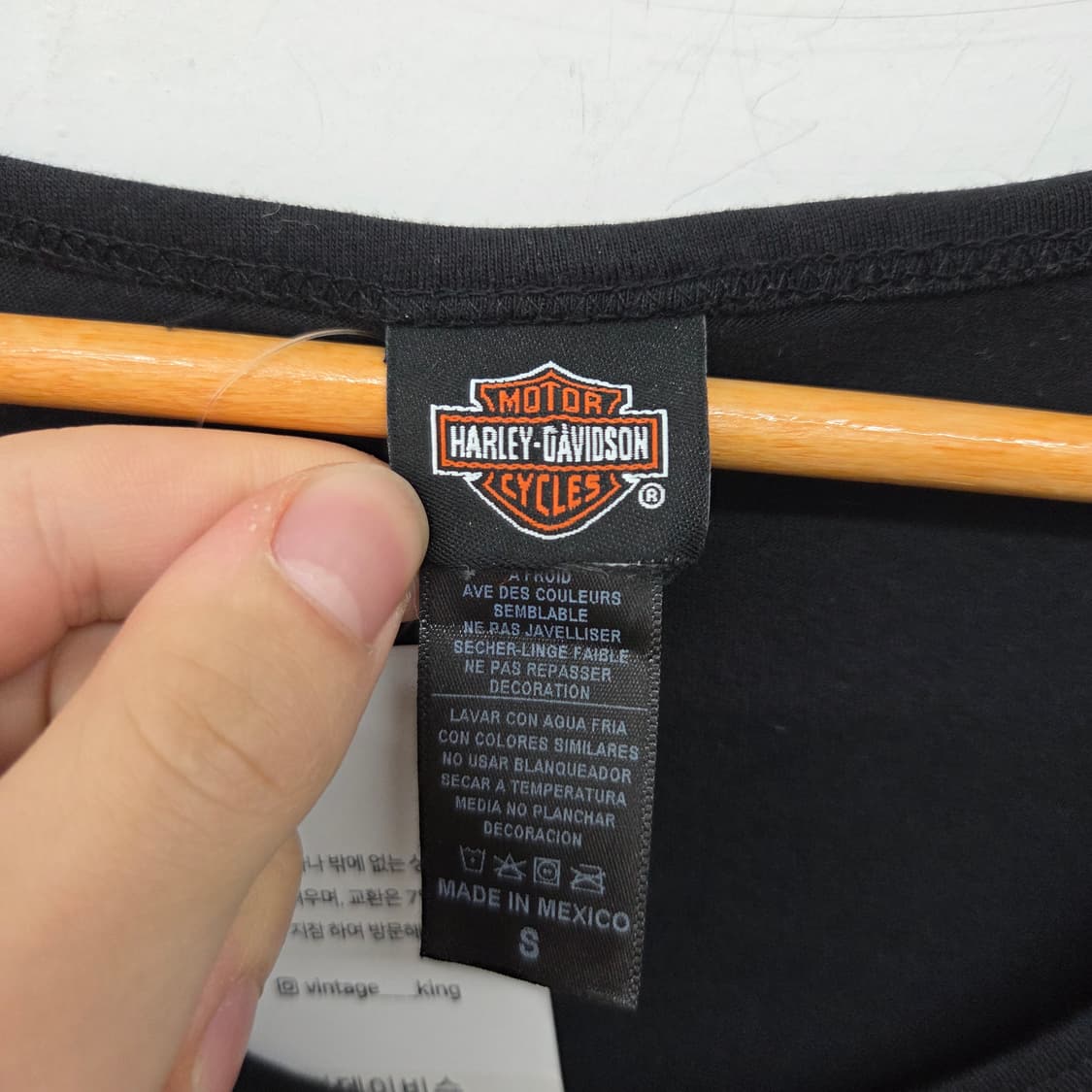 할리데이비슨 해골 나시 블랙 여성 S 상품이미지3