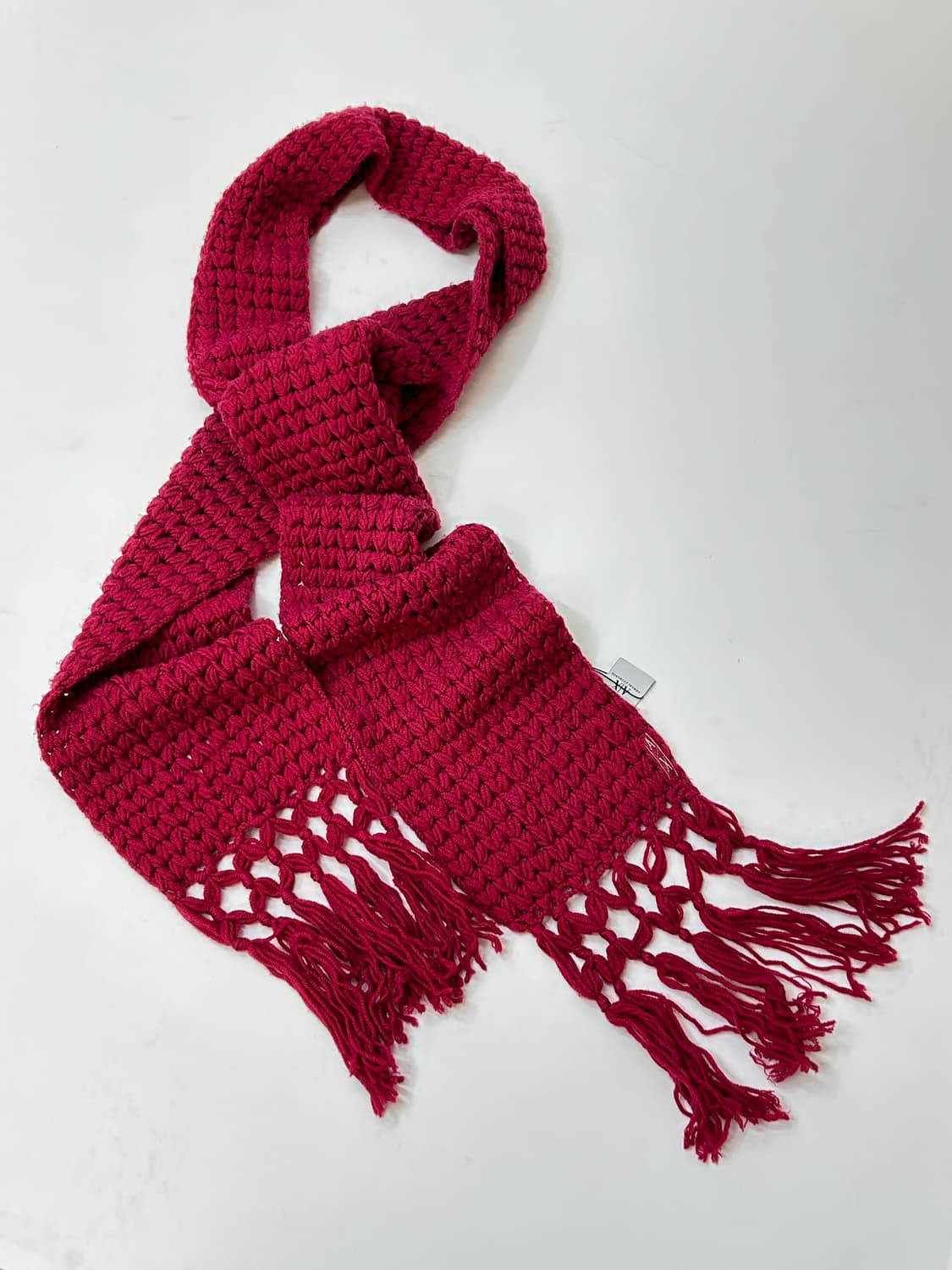 Armani Exchange 아르마니 익스체인지 핫핑크 컬러 니트 스카프 상품이미지2