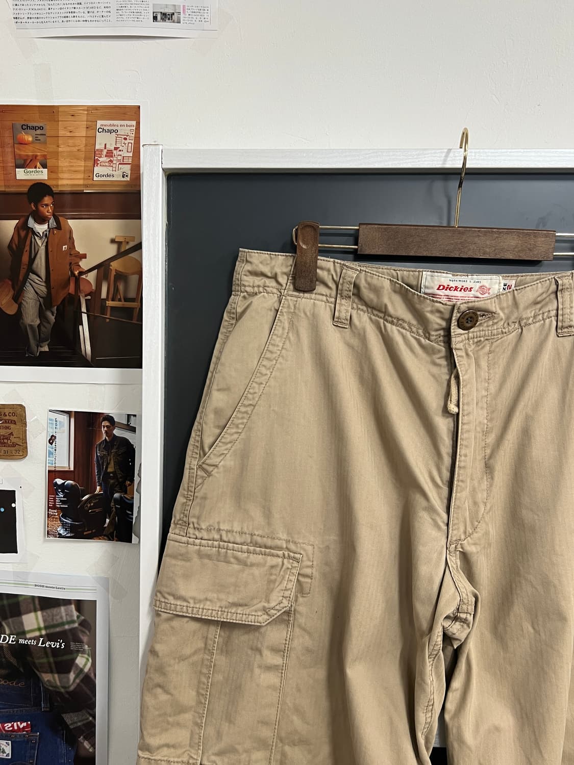 Dickies 디키즈 베이지 카고 하프 팬츠 상품이미지2