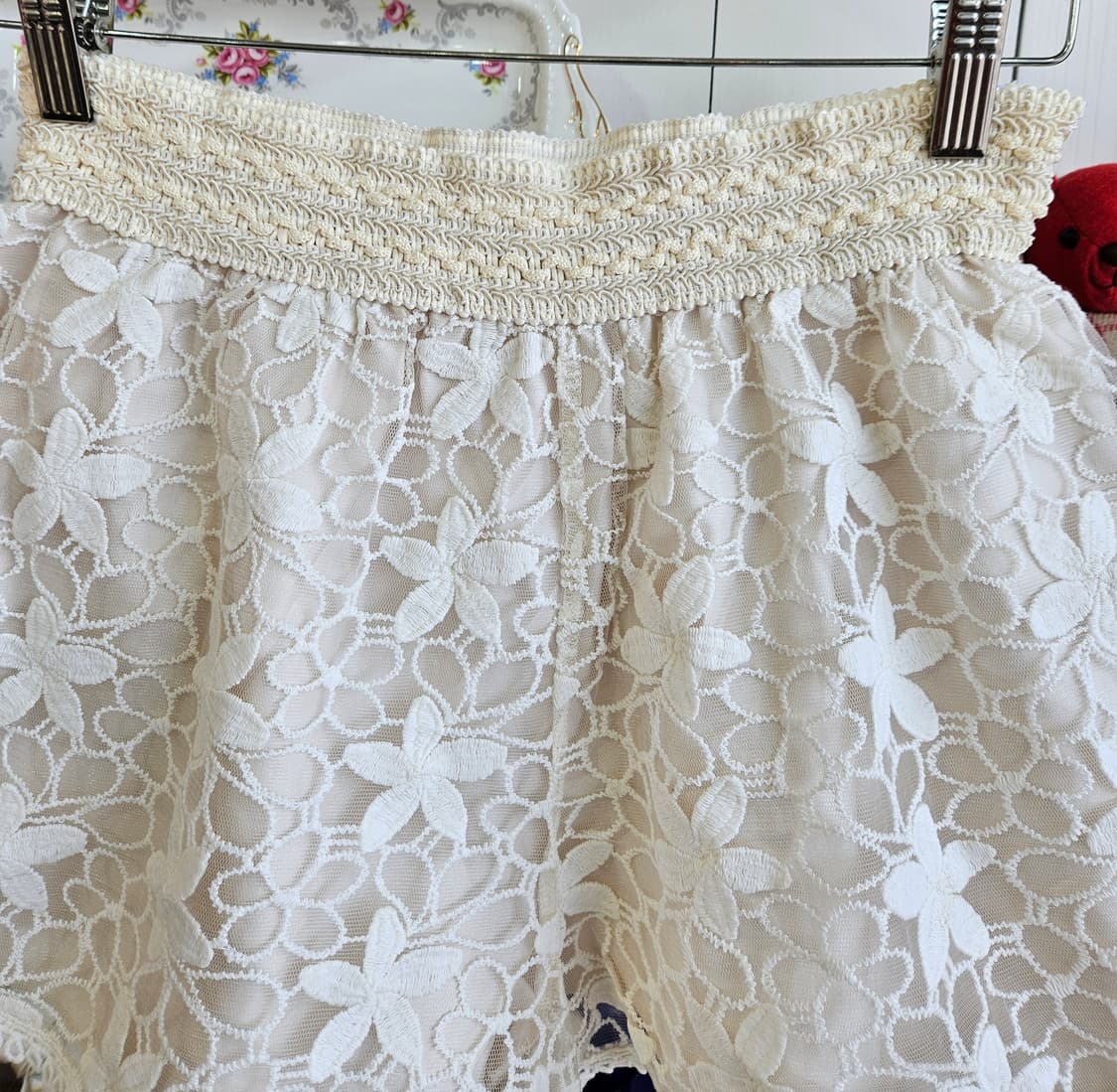 러블리 레이스 밴딩 반바지 상품이미지2