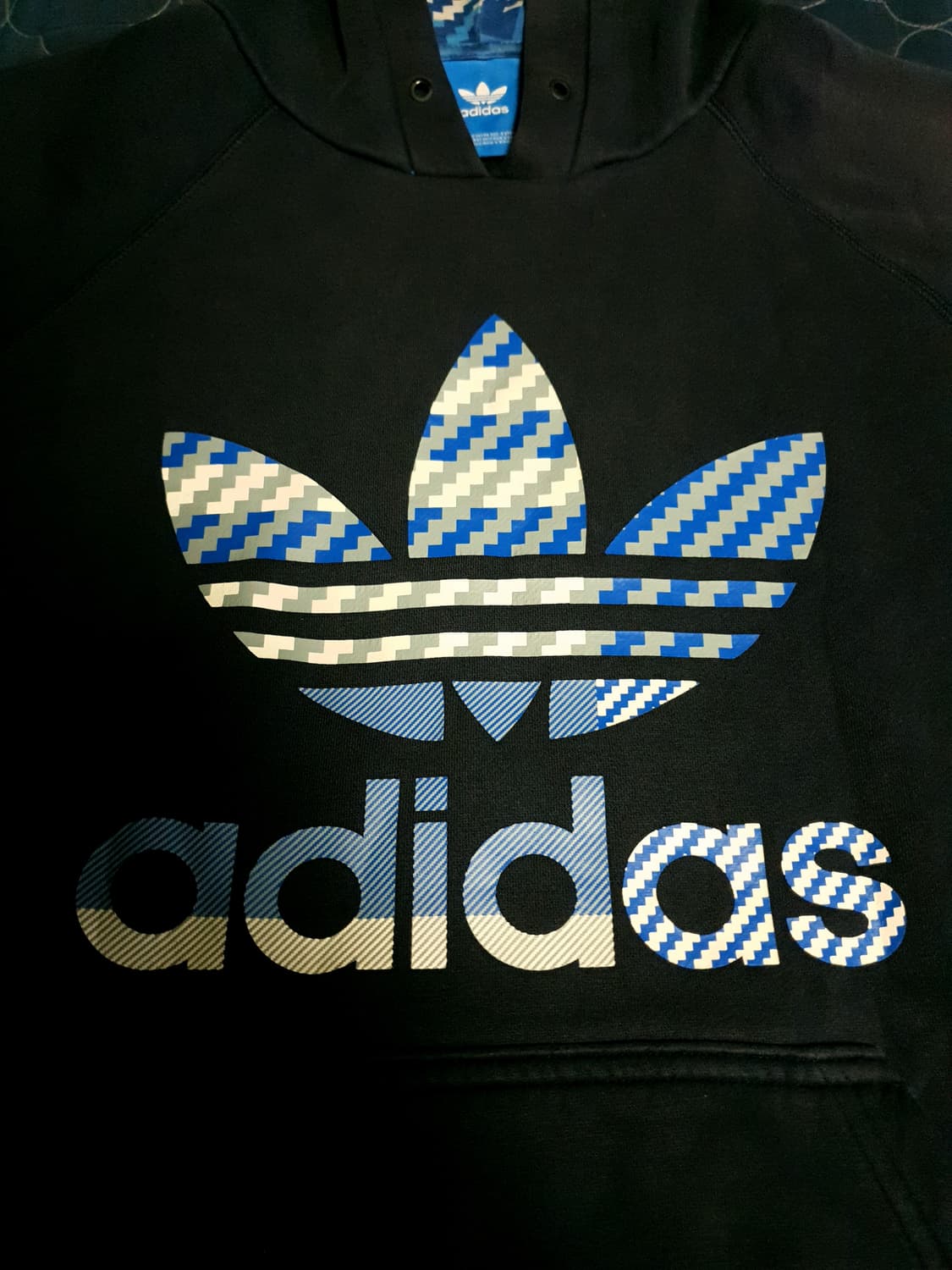 (해외판) 아디다스 트레포일 에센셜 워시드 후드티 네이비 (L) 상품이미지2