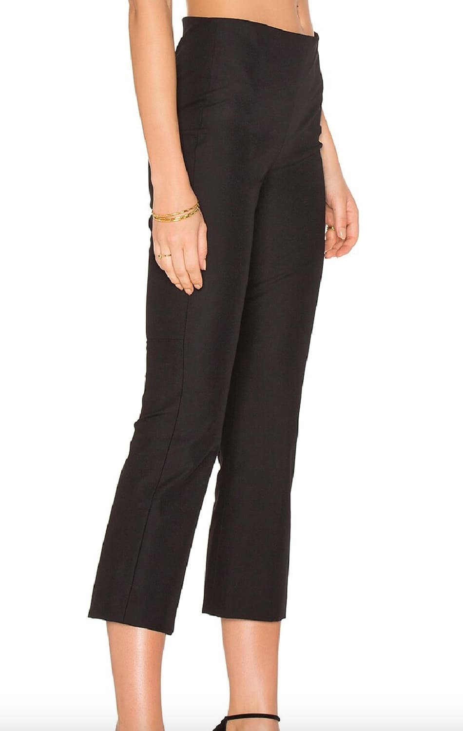 띠어리 블랙 크롭 부츠컷 팬츠 상품이미지8