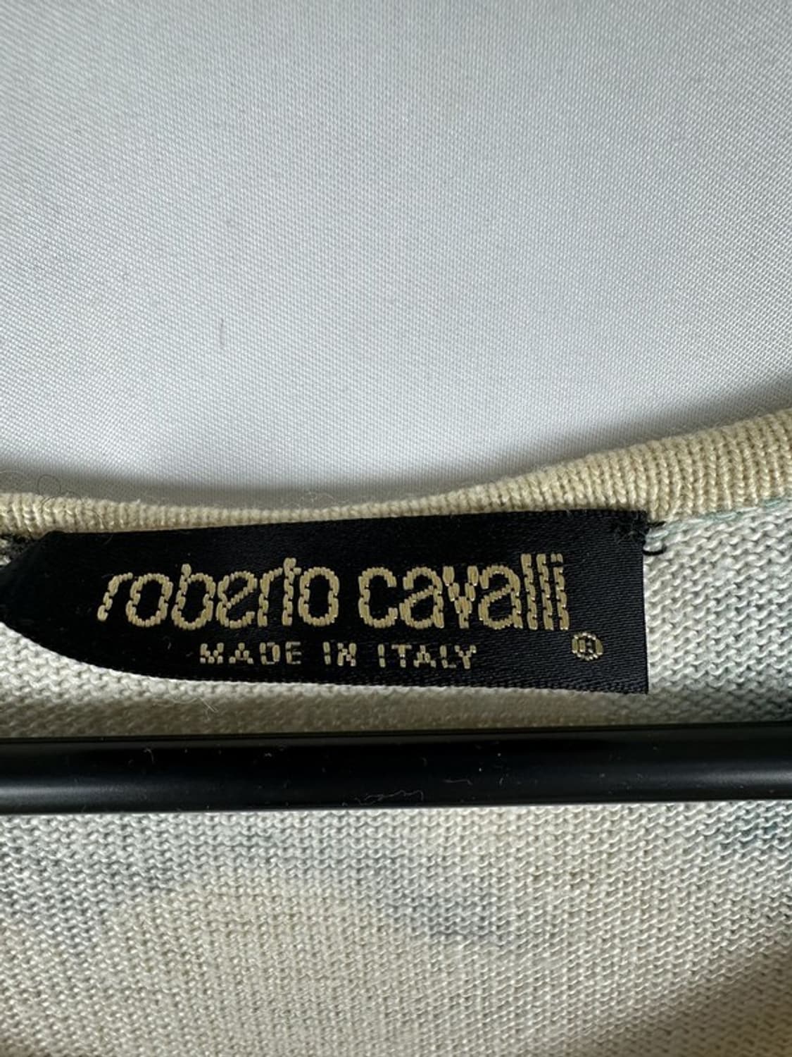 [XL] ROBERTO CAVALLI 실크 캐시미어 명화 니트 상품이미지3