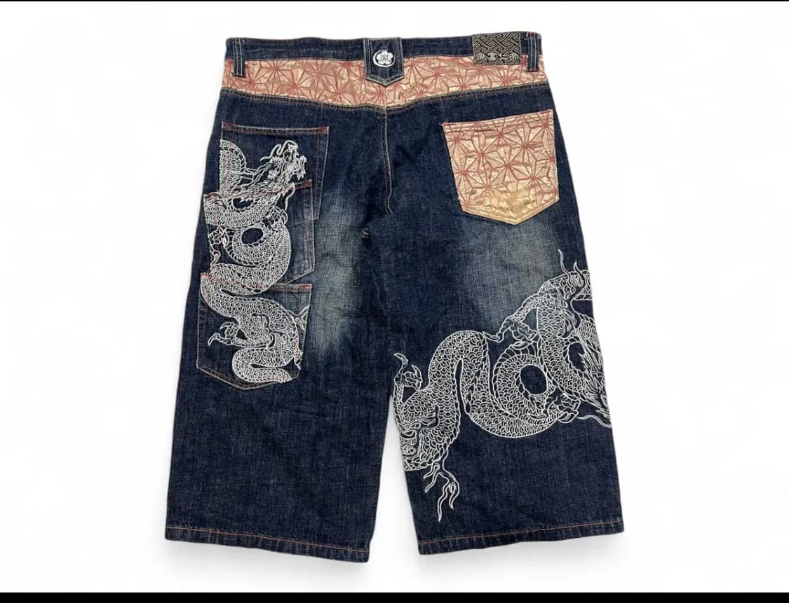 INFINIT 인피니티 용자수 오리엔탈 하프 데님팬츠 상품이미지1