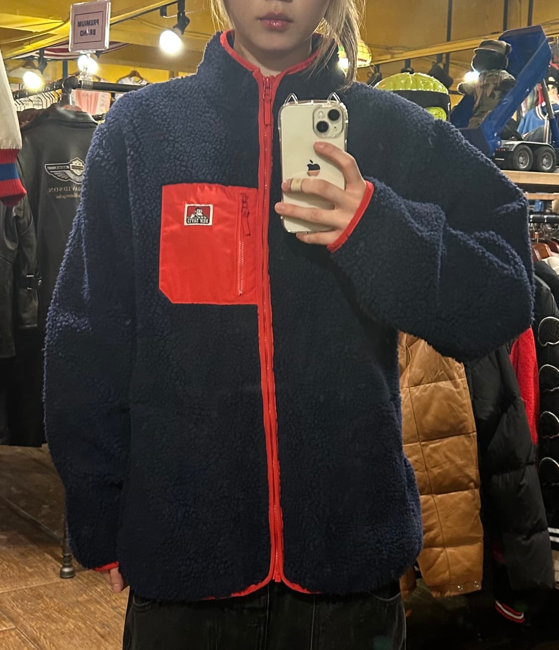 [HI] 벤 데이비스 양털 후리스 네이비 상품이미지2