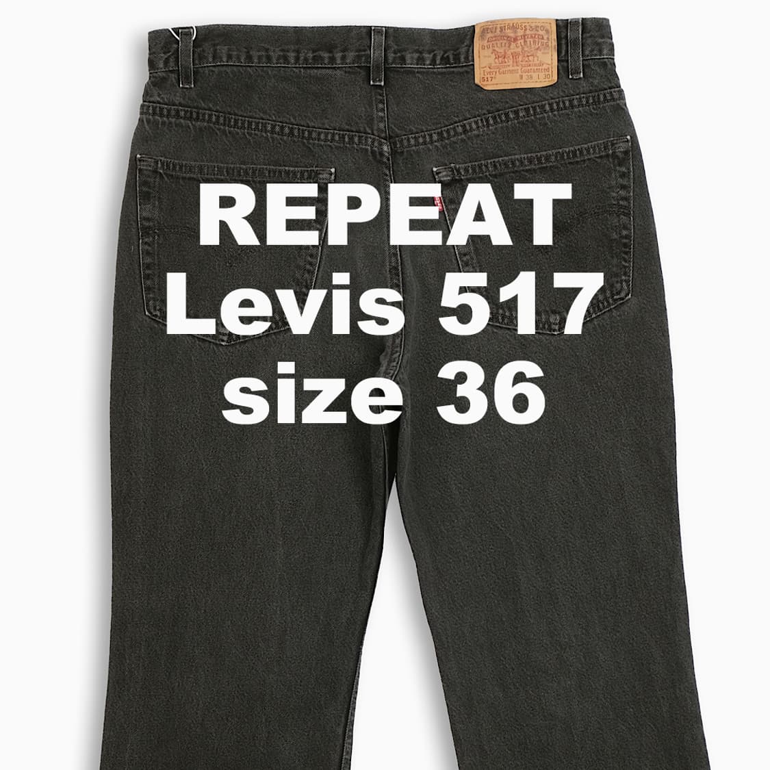 빈티지 리바이스 517 흑청 90s 36 인치 LV5173866 상품이미지1