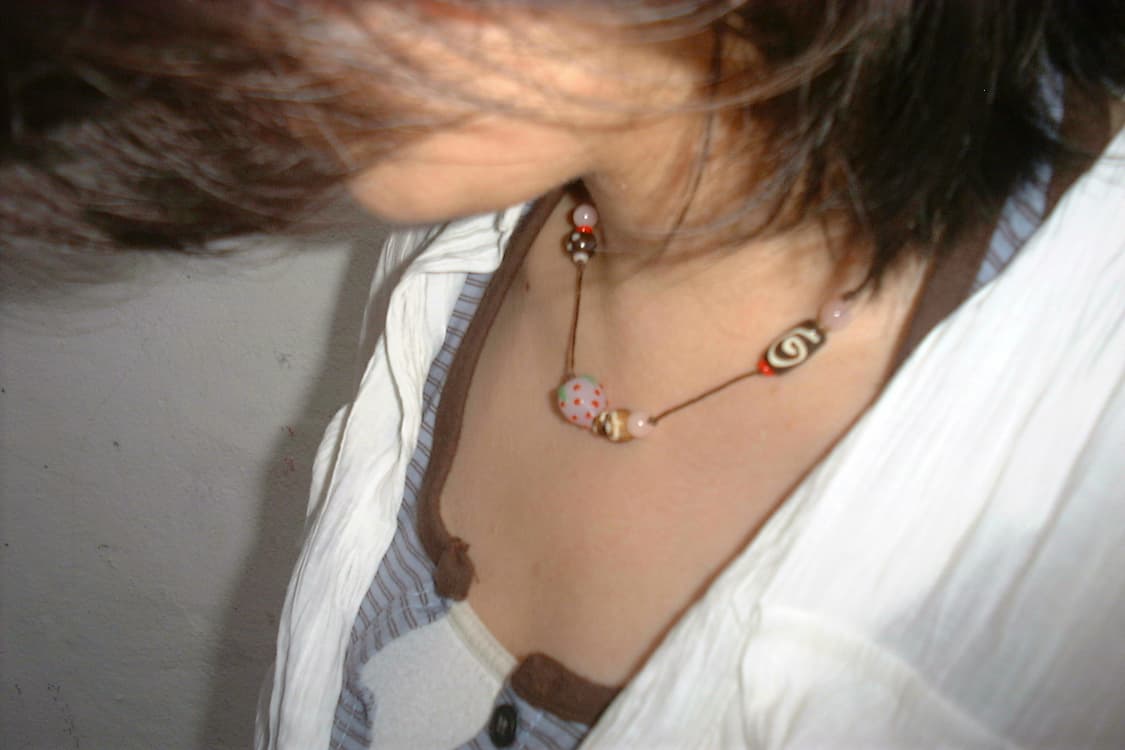 핑크 딸기덩굴 목걸이 2 pink strawberry necklace 상품이미지2